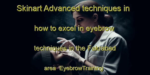 Skinart Advanced techniques in how to excel in eyebrow techniques in the Fakrabad area | EyebrowTraining | EyebrowClasses | SkinartTraining-Bangladesh