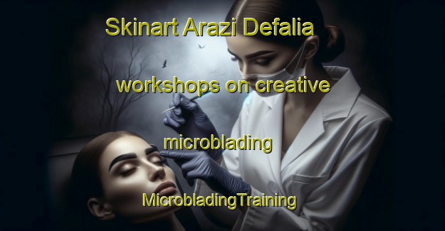 Skinart Arazi Defalia workshops on creative microblading | #MicrobladingTraining #MicrobladingClasses #SkinartTraining-Bangladesh