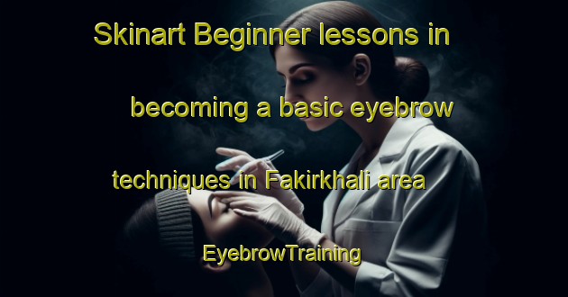 Skinart Beginner lessons in becoming a basic eyebrow techniques in Fakirkhali area | EyebrowTraining | EyebrowClasses | SkinartTraining-Bangladesh