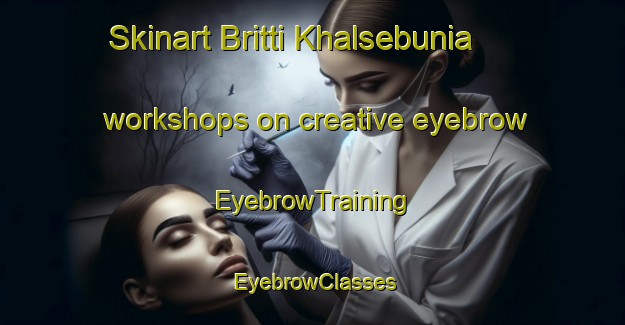 Skinart Britti Khalsebunia workshops on creative eyebrow | EyebrowTraining | EyebrowClasses | SkinartTraining-Bangladesh