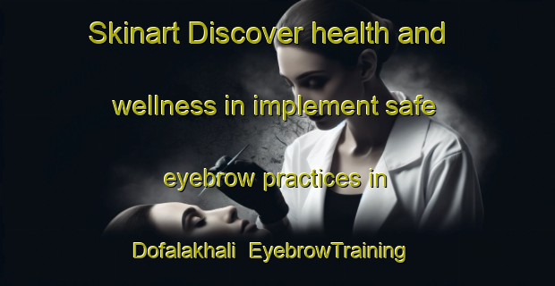 Skinart Discover health and wellness in implement safe eyebrow practices in Dofalakhali | EyebrowTraining | EyebrowClasses | SkinartTraining-Bangladesh