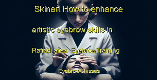 Skinart How to enhance artistic eyebrow skills in Rafiadi area | EyebrowTraining | EyebrowClasses | SkinartTraining-Bangladesh