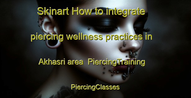 Skinart How to integrate piercing wellness practices in Akhasri area | #PiercingTraining #PiercingClasses #SkinartTraining-Bangladesh